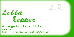 lilla repper business card